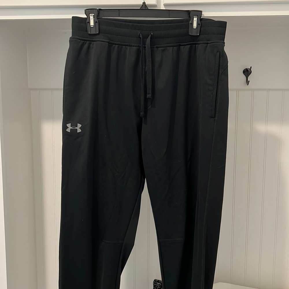 UA black joggers . Size L